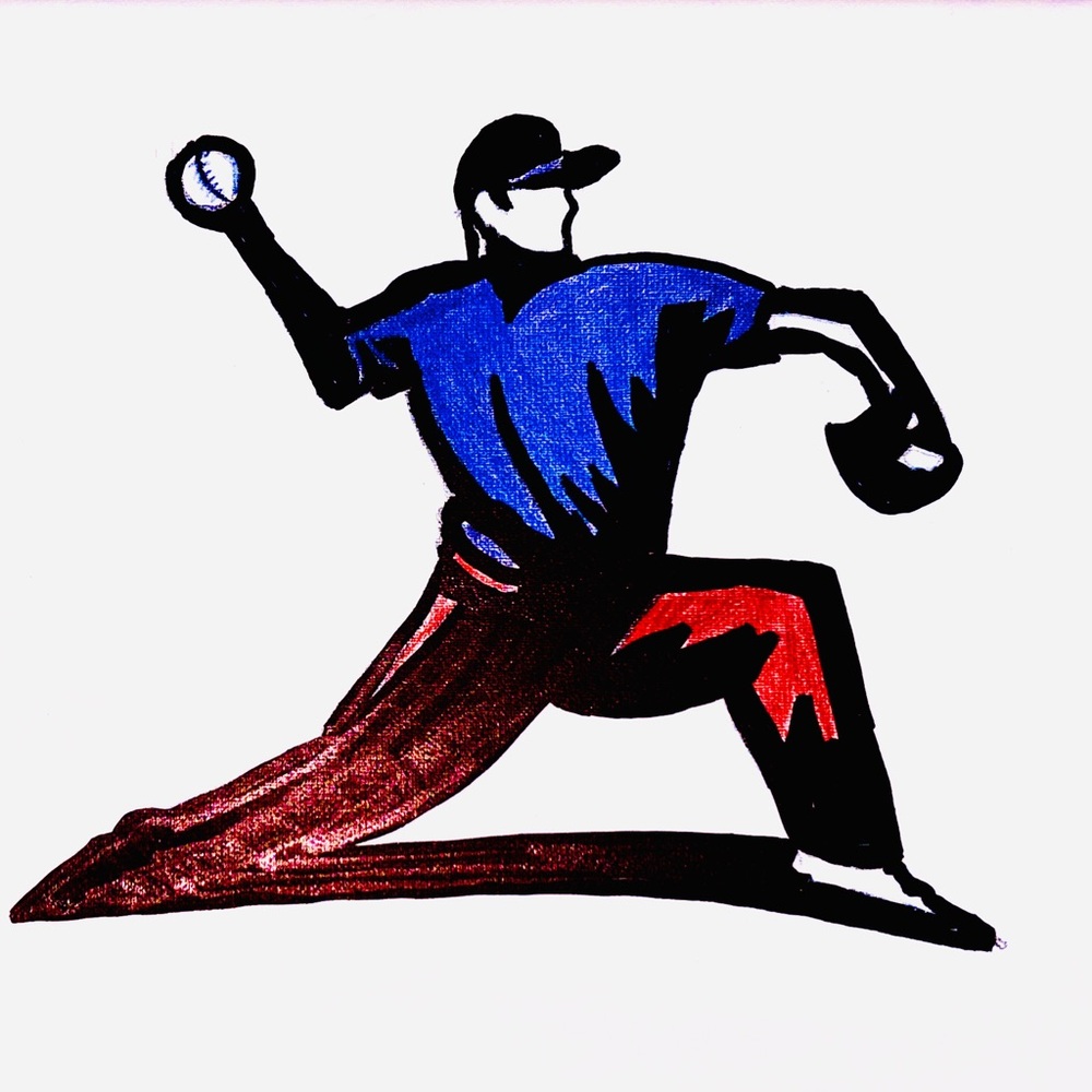 Baseball Player Graphic Tee